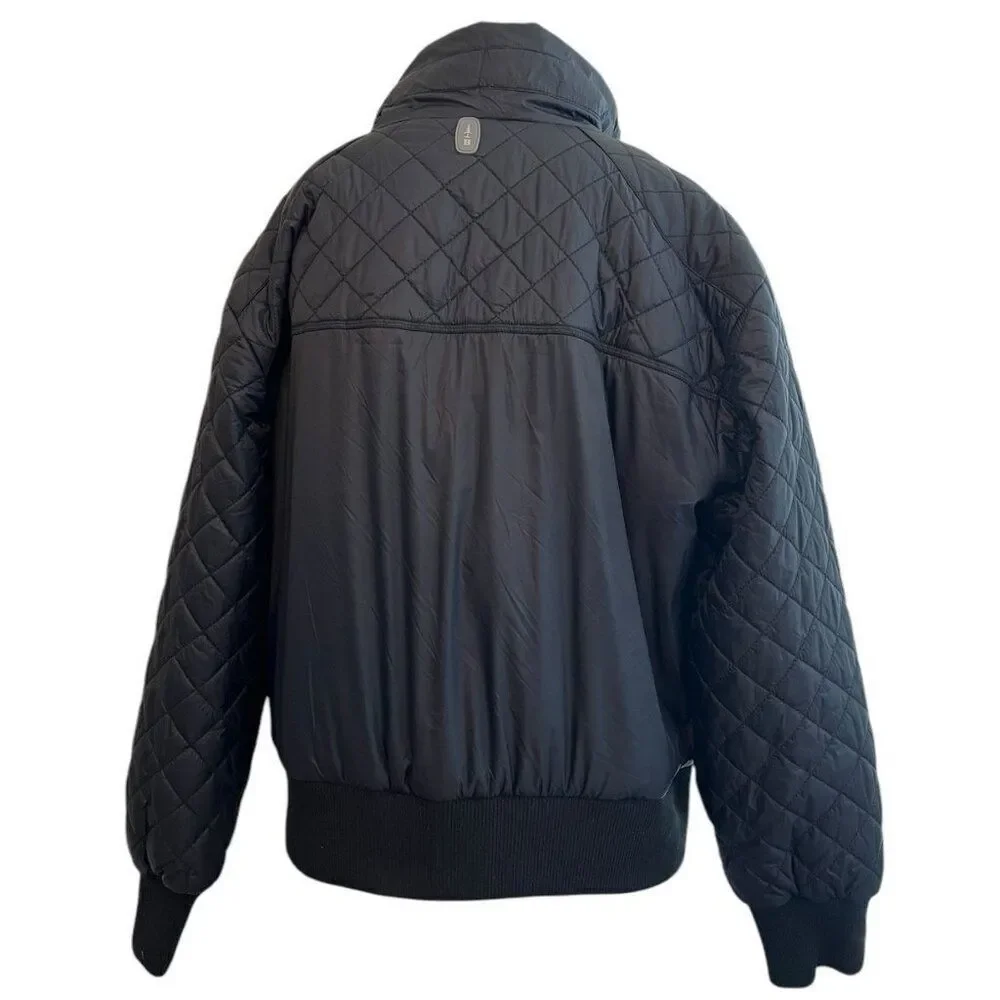 Bass Outdoor Womens Medium Black Quilted Zip Bomber Puffer Jacket NWT MSRP $129